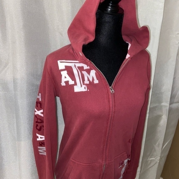 PINK Victoria's Secret Jackets & Blazers - Zip Up Victoria's Secret PINK A&M football hoodie​​​​​​​​​​​​​​​​​​​​​​​​​​​